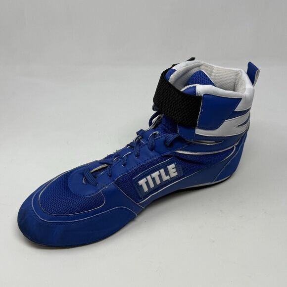 Title Boxing Box-Star Incite Elite Shoes Mens 11.5 Royal Blue White High Top - Picture 10 of 16